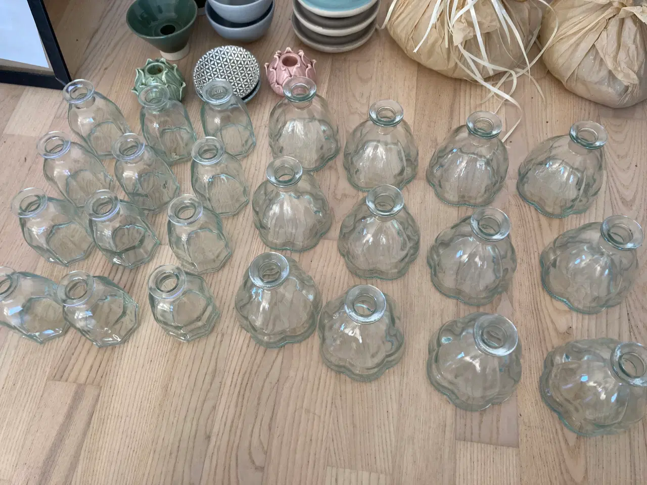 Billede 3 - Smukke små glasvaser.