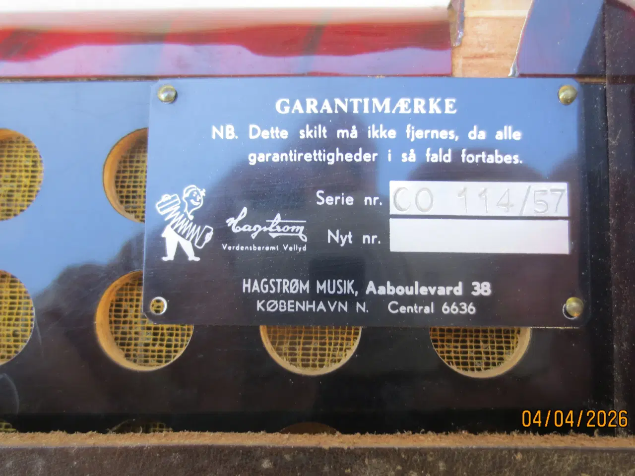 Billede 6 - 1 stk Harmonika Royal Standard 