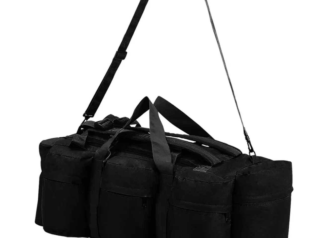 Billede 4 - Duffelbag i 3-i-1 army-stil 90 l sort