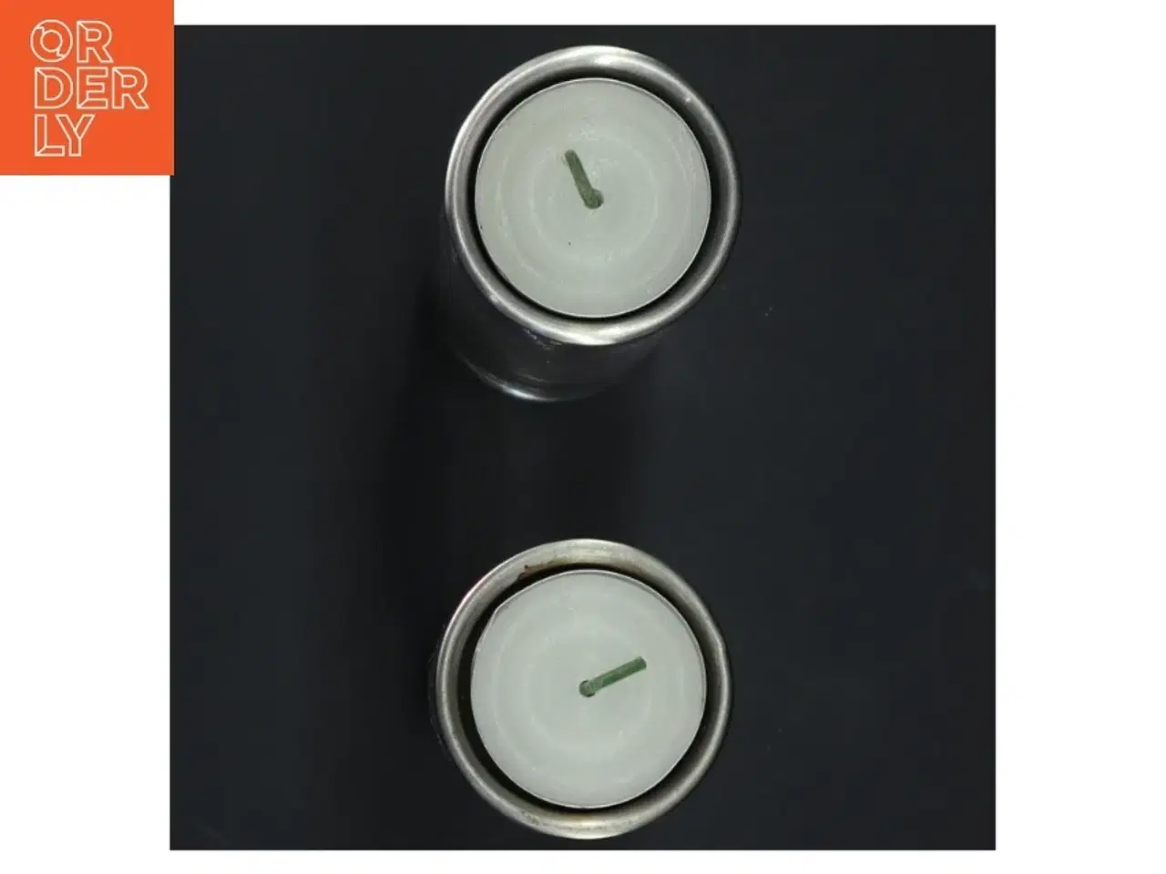 Billede 2 - Designer lysestager i glas fra Hannah (str. H. 19 cm. ø. 5 cm)