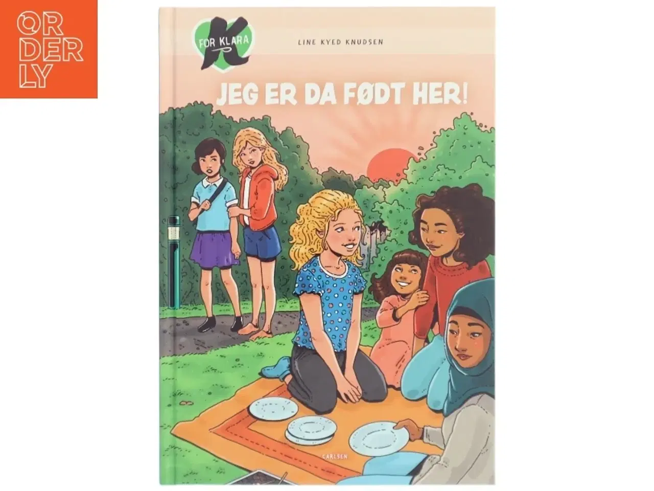 Billede 1 - K for Klara, Jeg er da født her! af Line Kyed Knudsen (Bog)