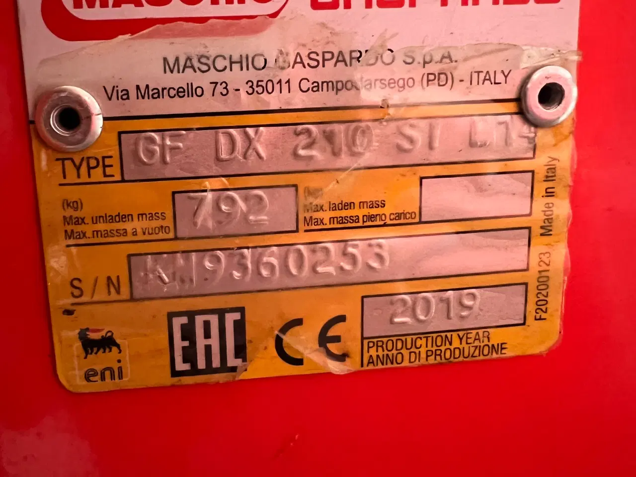 Billede 5 - Maschio Giraffa XL 210