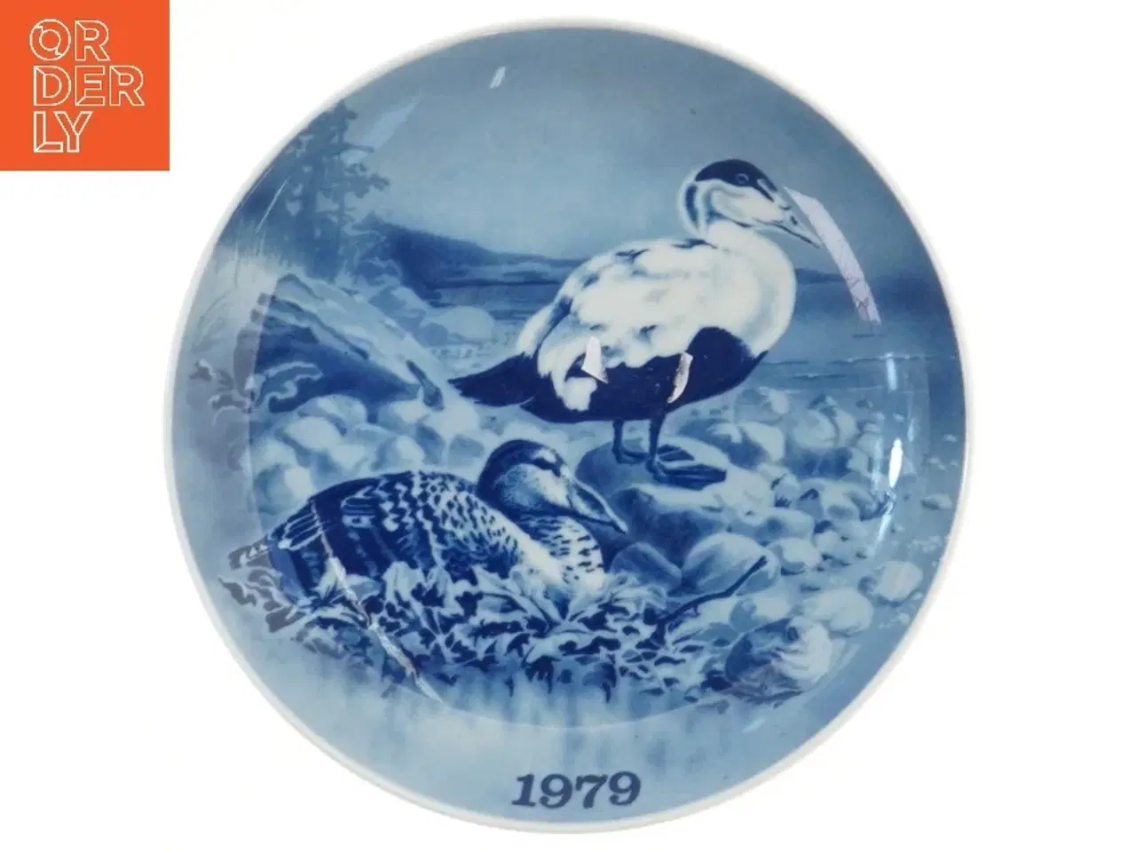 Billede 1 - Juleplatte 1979 med ænder (str. Ø 19,5 cm)