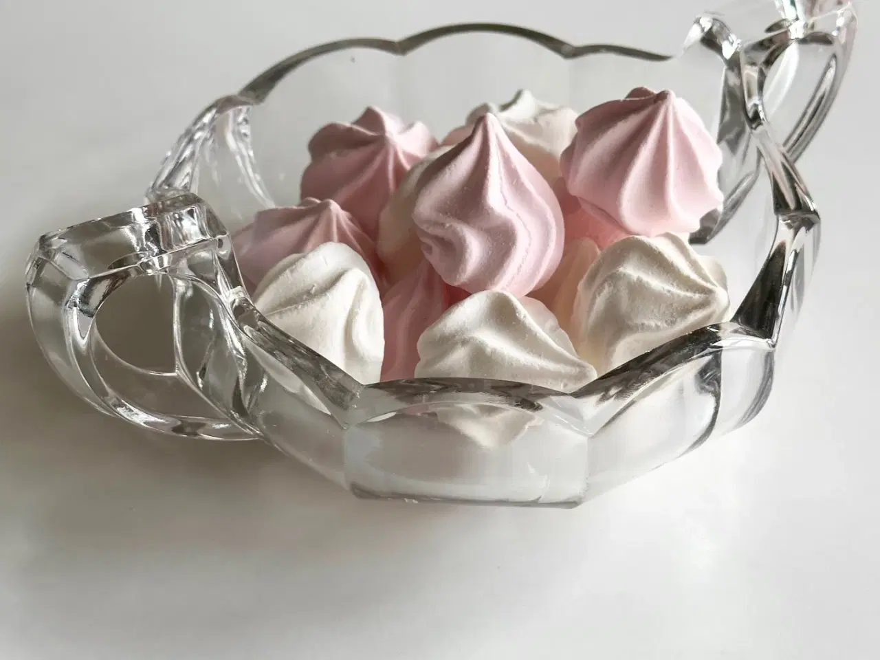 Billede 2 - Skål m hanke, klart glas