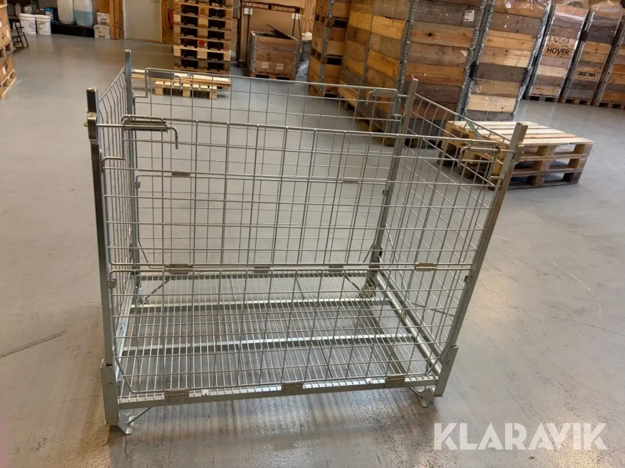 Billede 6 - Gitterbur Svensk Stålvarefabrik galvaniseret sammenklappelige 10 styk