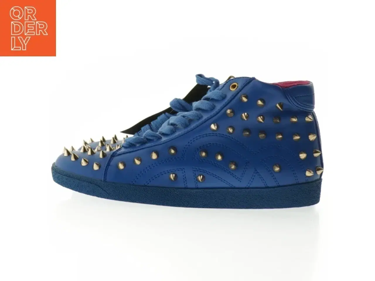 Billede 1 - Blå sneakers med nitter fra Pieces (str. 38 )