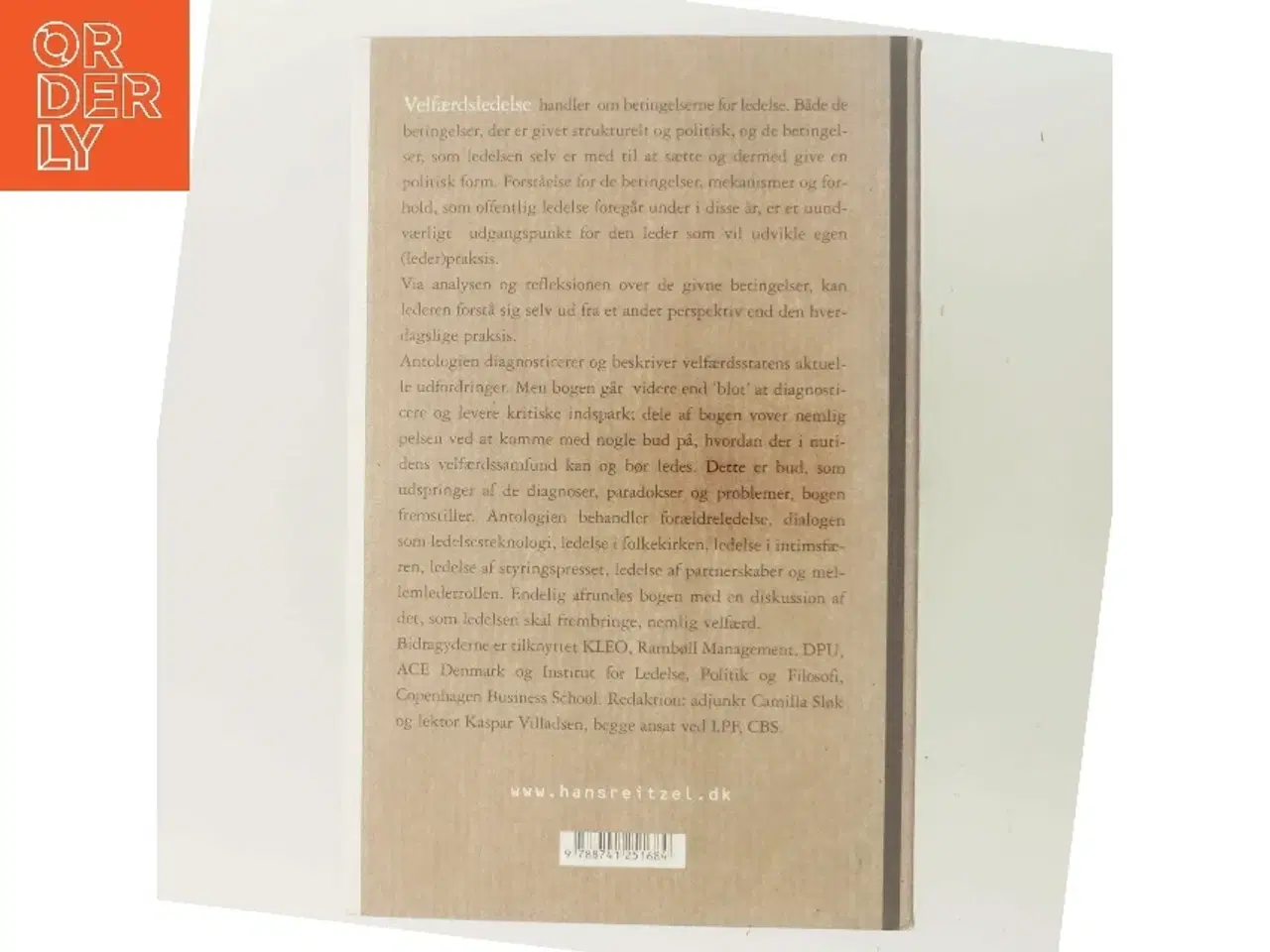 Billede 3 - Velfærdsledelse : ledelse og styring i den selvstyrende velfærdsstat (Bog)