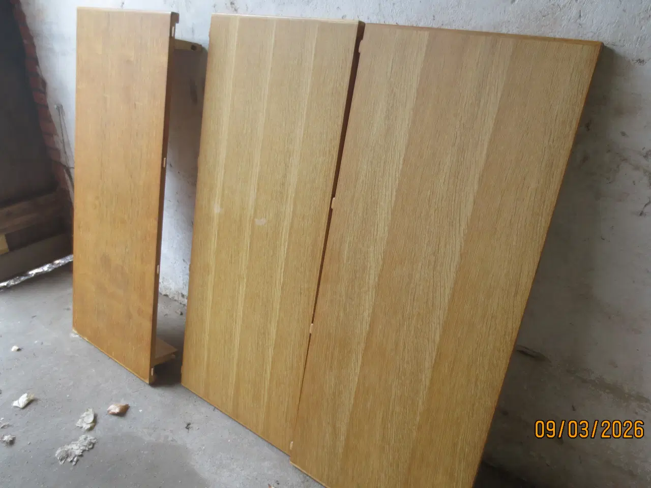 Billede 5 - 1 stk Rund Egetræs Spisebord med 3 plader