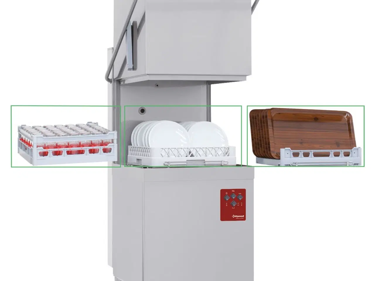 Billede 5 - Hætteopvasker 500×500 (400V) med Break Tank