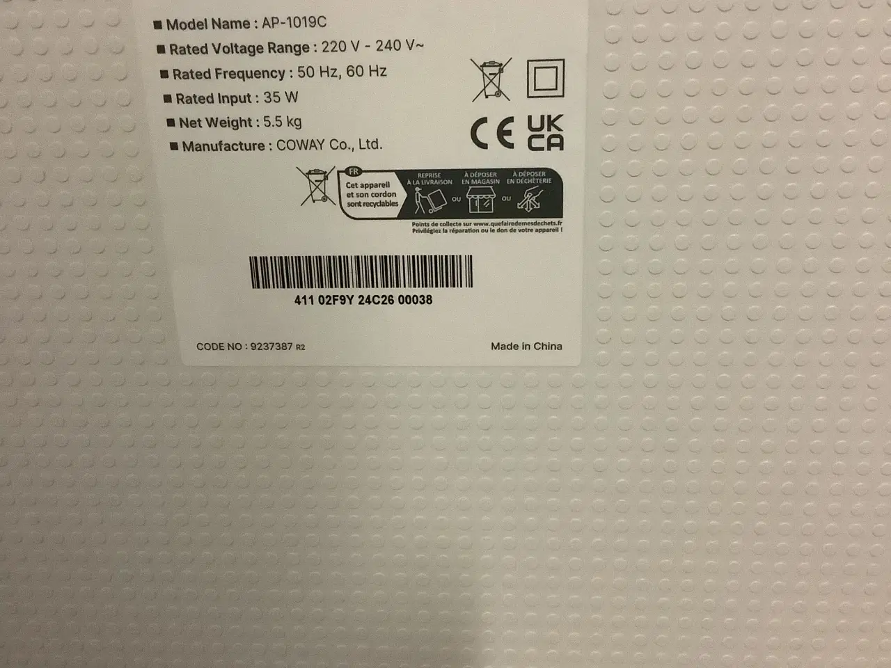 Billede 3 - Luftrenser med HEPA filter