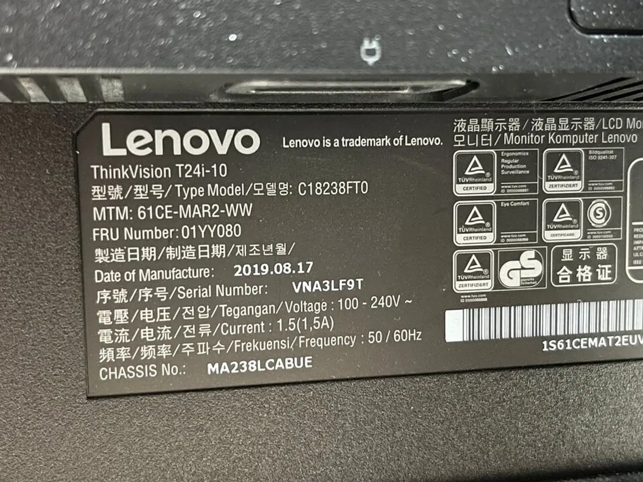 Billede 4 - 2 stk. 24" monitor, LENOVO T241-10