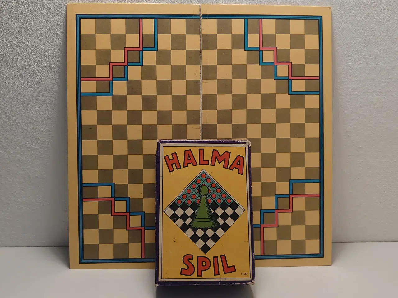 Billede 1 - Halma brætspil. C.E.S.-Danske Spil nr1107. Ca 1940