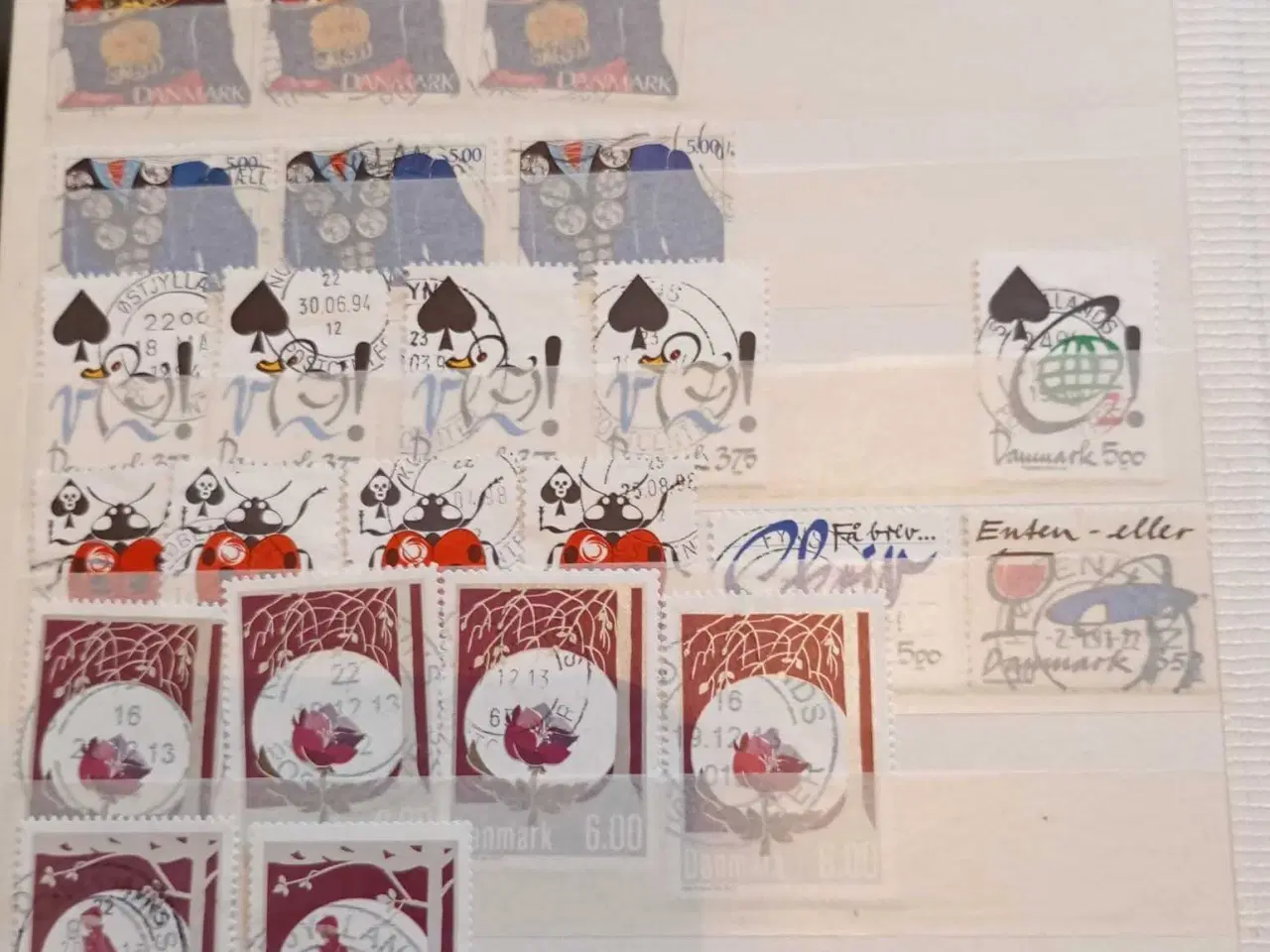 Billede 18 - indstiksbog med danske frimærker 