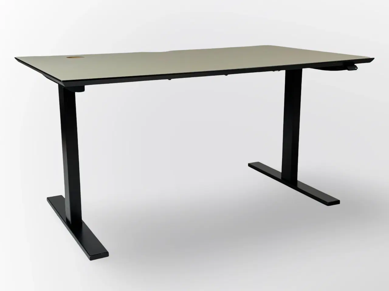 Billede 1 - Hæve/sænkebord 120x80 – Grå/Sort Stel