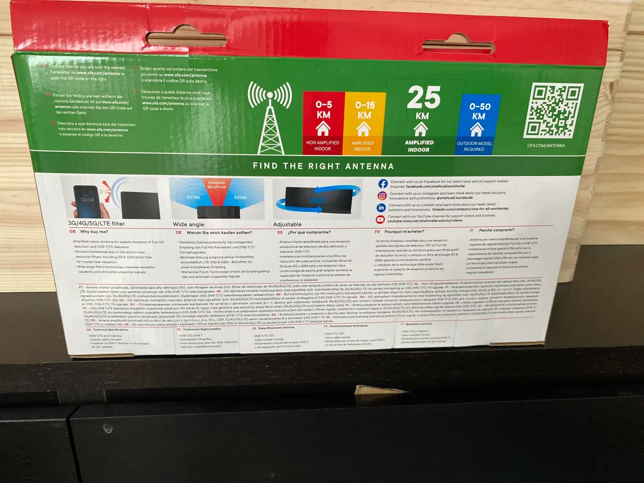 Billede 2 - Antenne indedørs DVB-T/T2