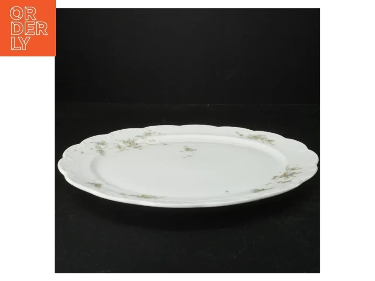 Billede 2 - Porcelæns fad med blomstermotiv fra Rosenthal (str. 31,5 cm i diameter)