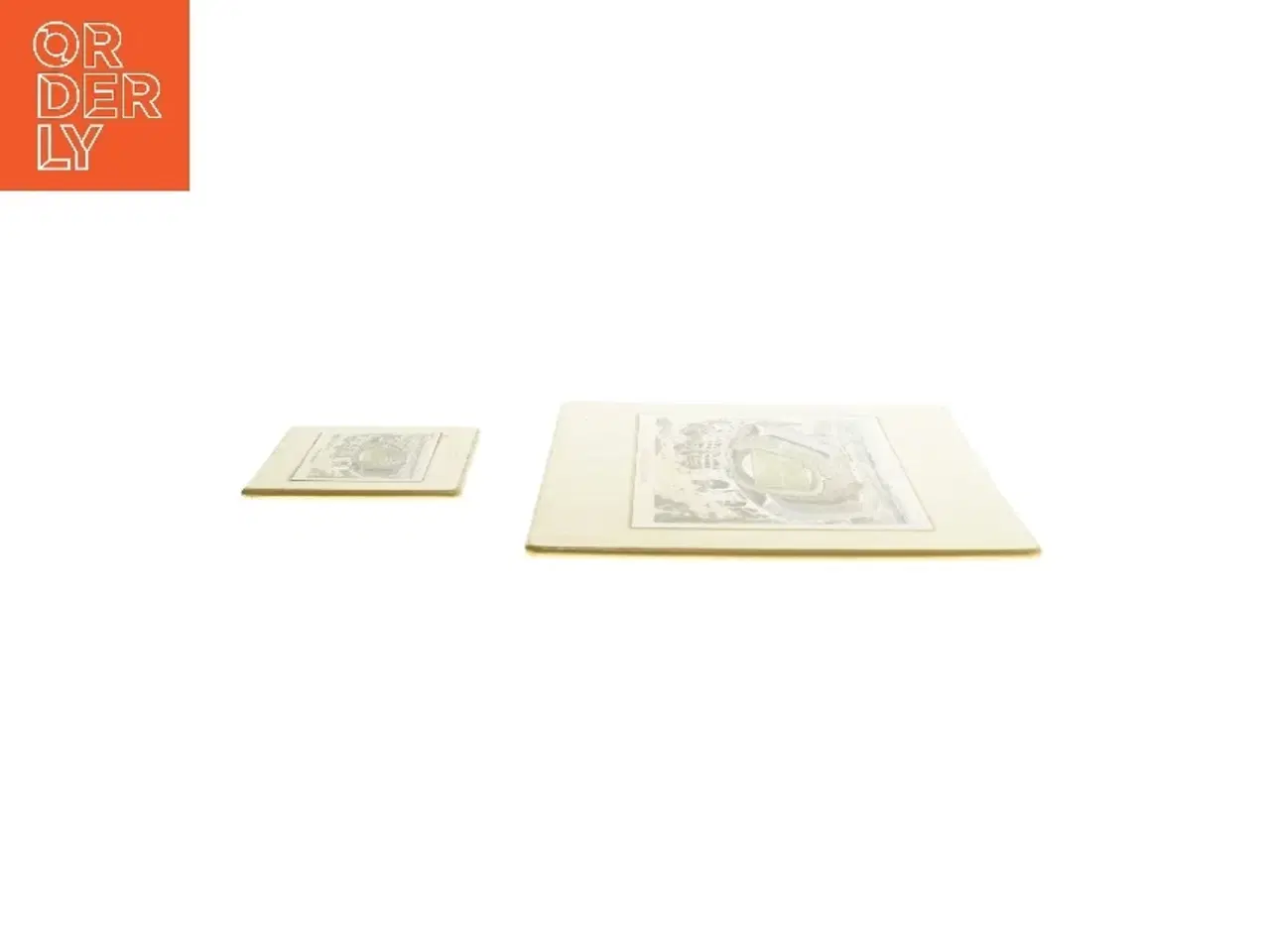 Billede 2 - Vintage bordskånere (str. 19,5x23,5 og 9x11 cm)