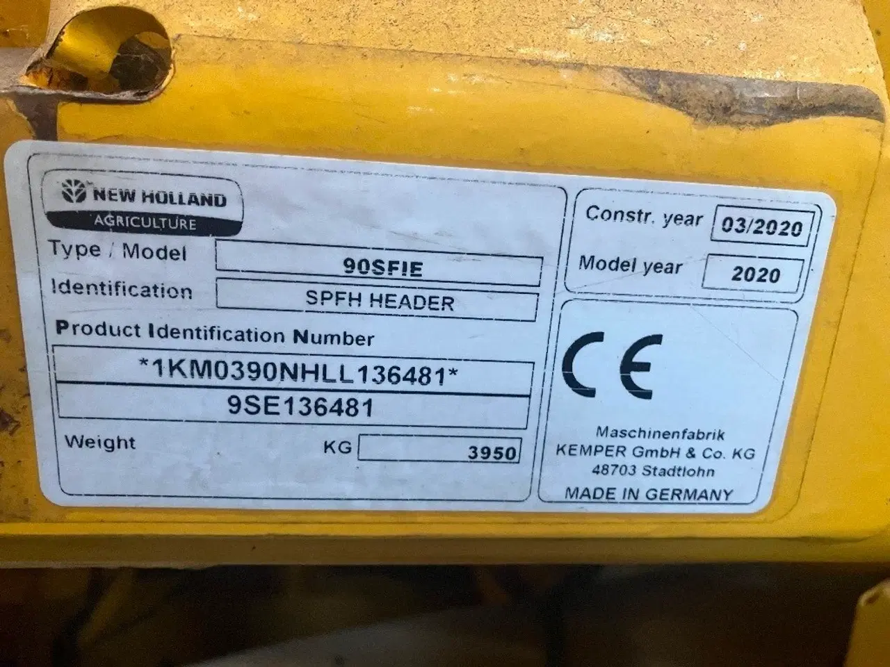 Billede 12 - Kemper 12 rækket majsbord