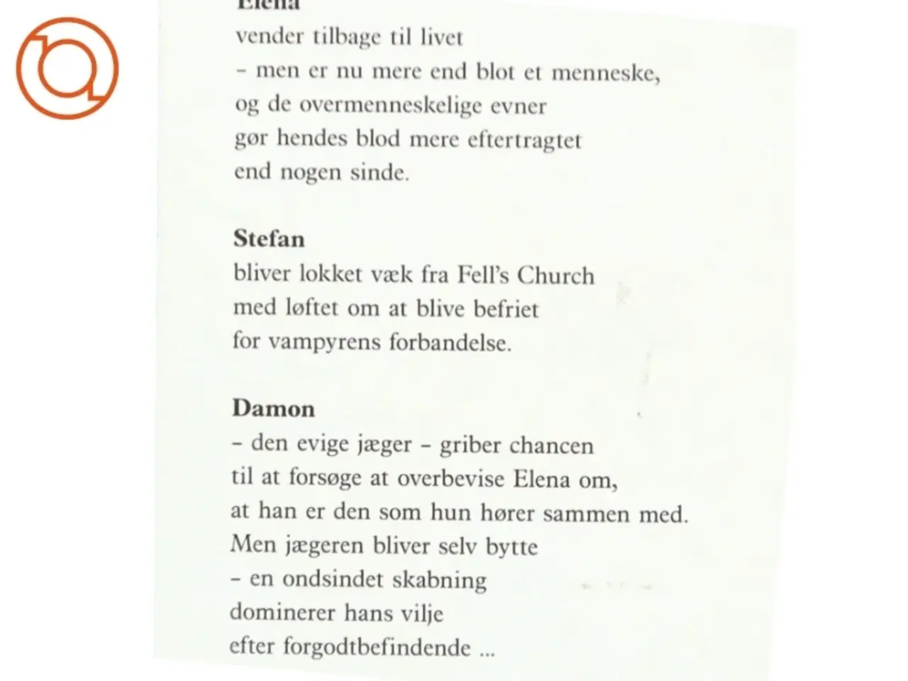 Billede 2 - The vampire diaries. #5, Mørkets frembrud af L. J. Smith (Bog)