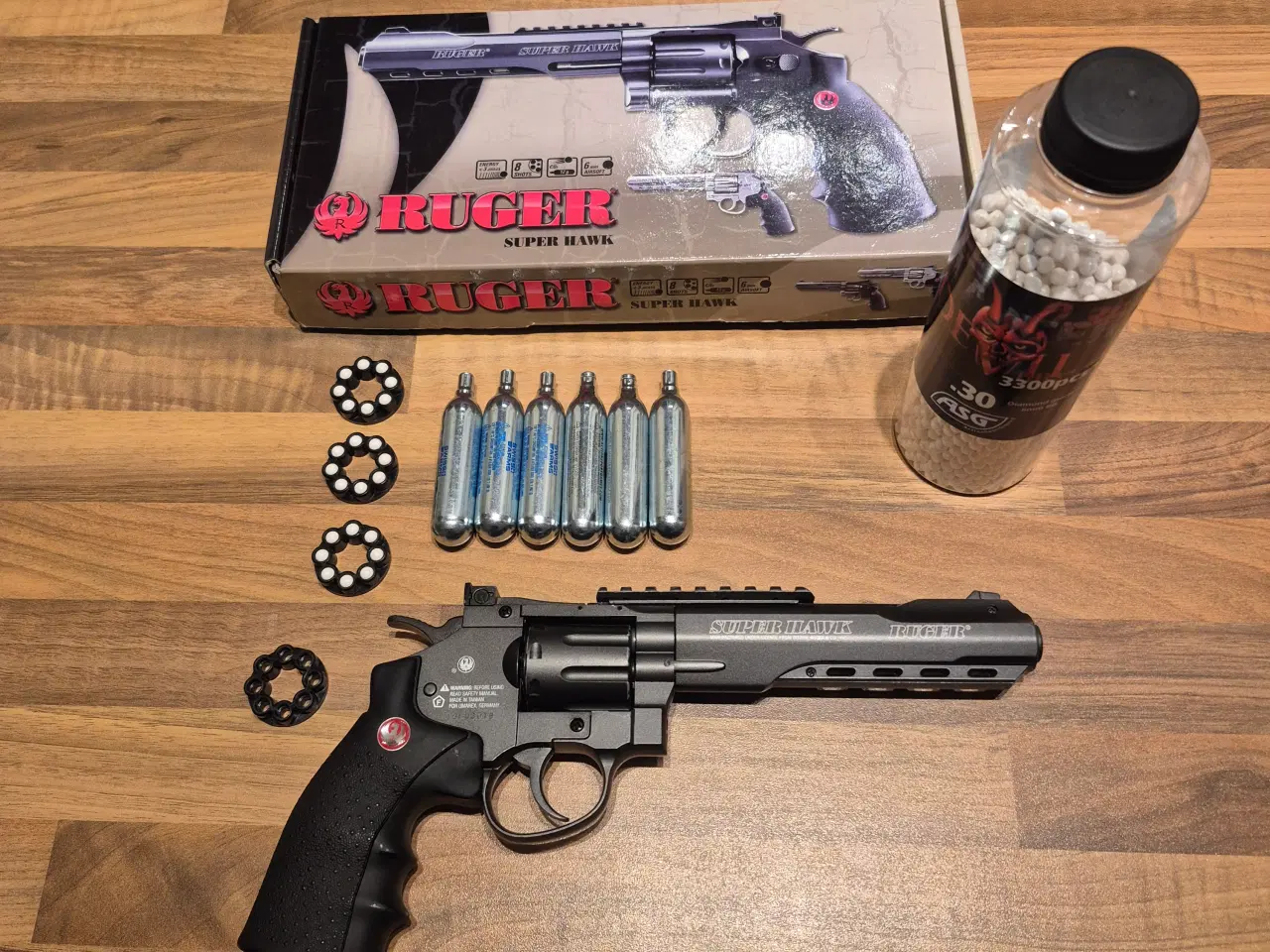 Billede 1 - Ruger – 8 Inch SuperHawk Full Metal Co2, Sort Ny