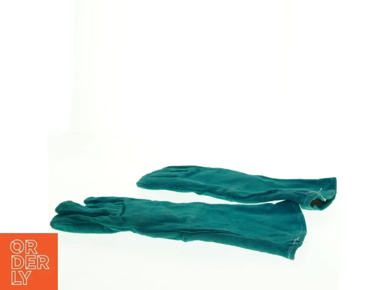 Billede 3 - Grønne varmeisolerende Grill handsker i Ruskind (str. 33 x 17 cm)