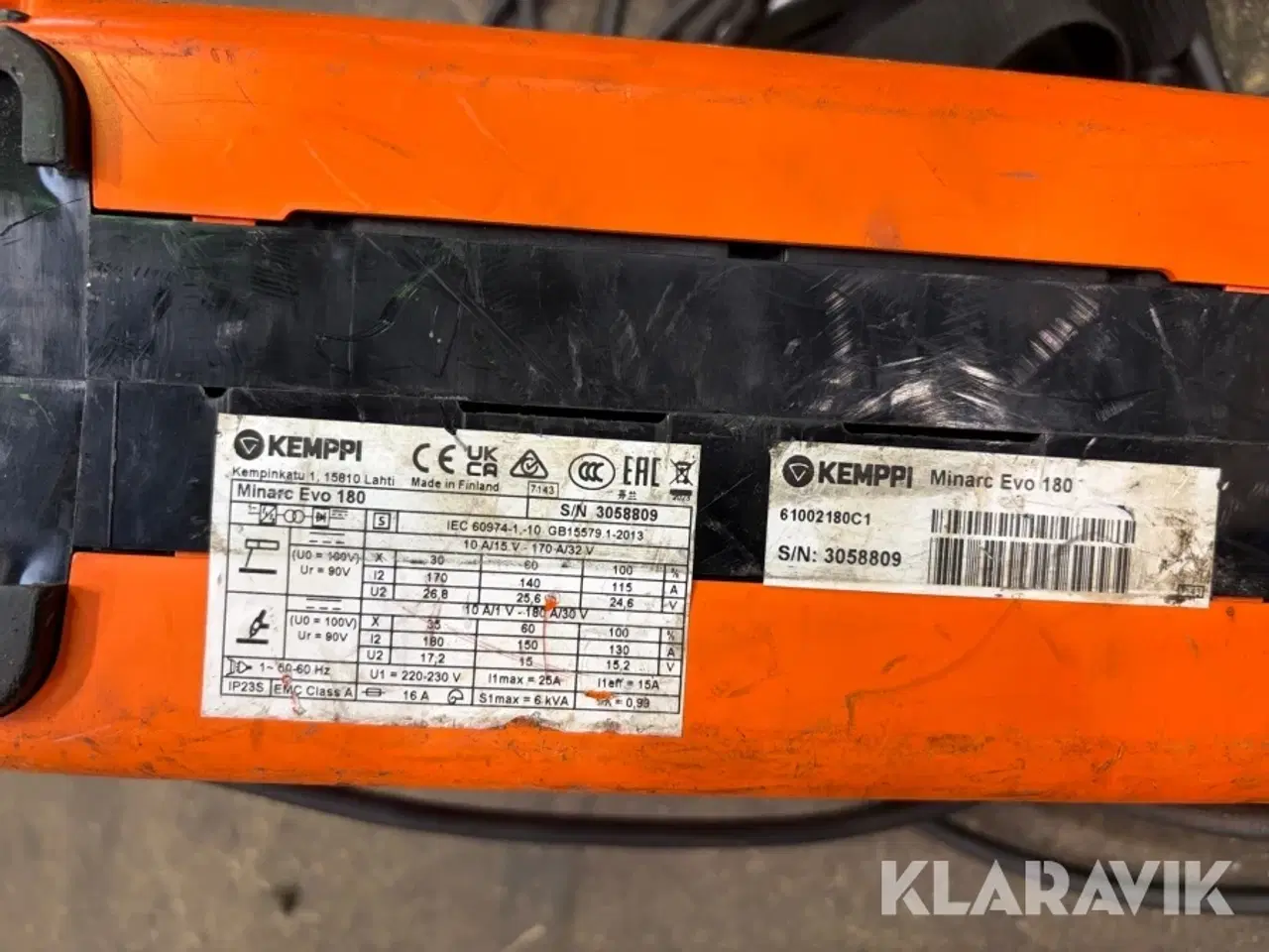 Billede 8 - Svejsemaskine KEMPI Minarc Evo 180