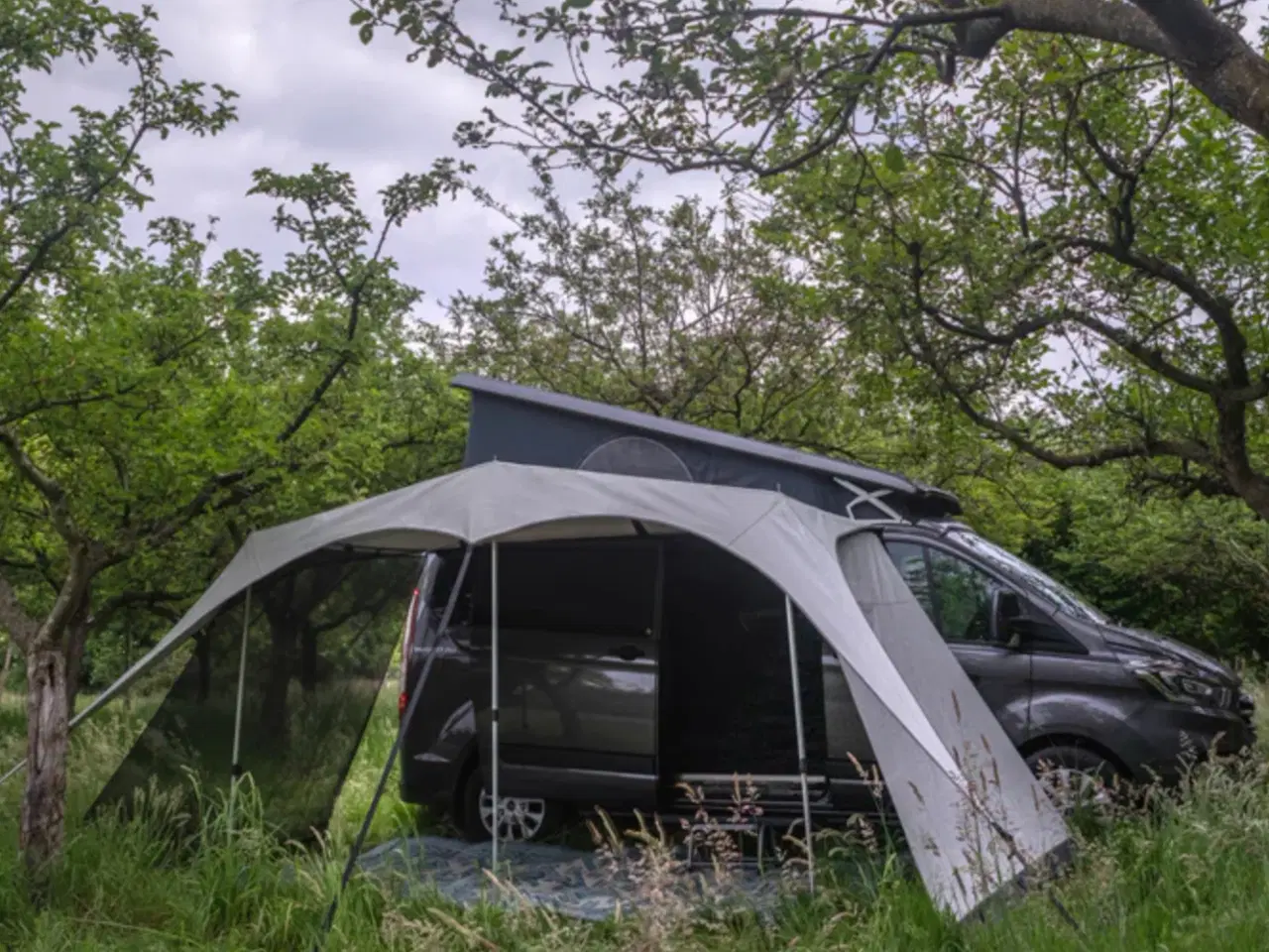 Billede 2 - Solsejl til lille campingvogn, autocamper.  