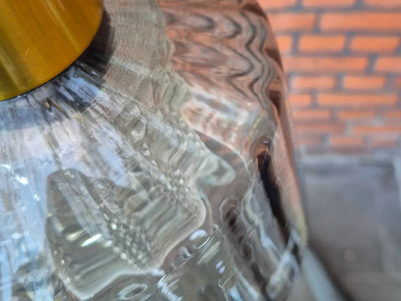 Billede 15 - Smuk svensk retrolampe i røgfarvet glas 