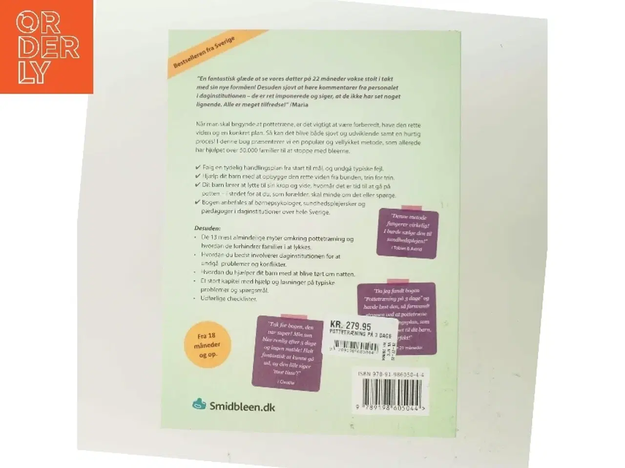 Billede 3 - Pottetræning på 3 dage : en afprøvet metode for forældre, som gerne vil have hurtig succes og undgå typiske fejl : trin for t