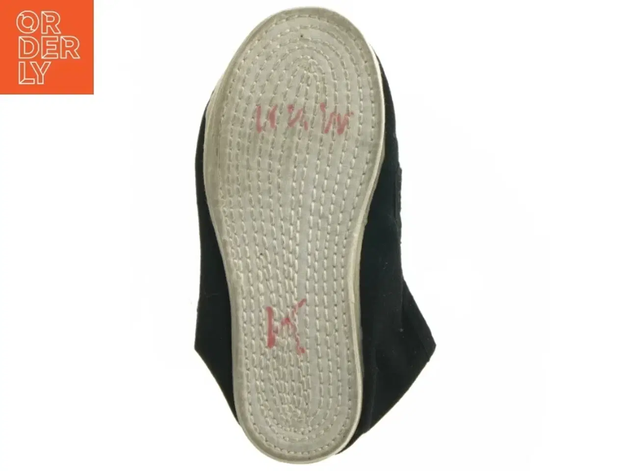 Billede 3 - Sorte stof-tøfler (str. 32)