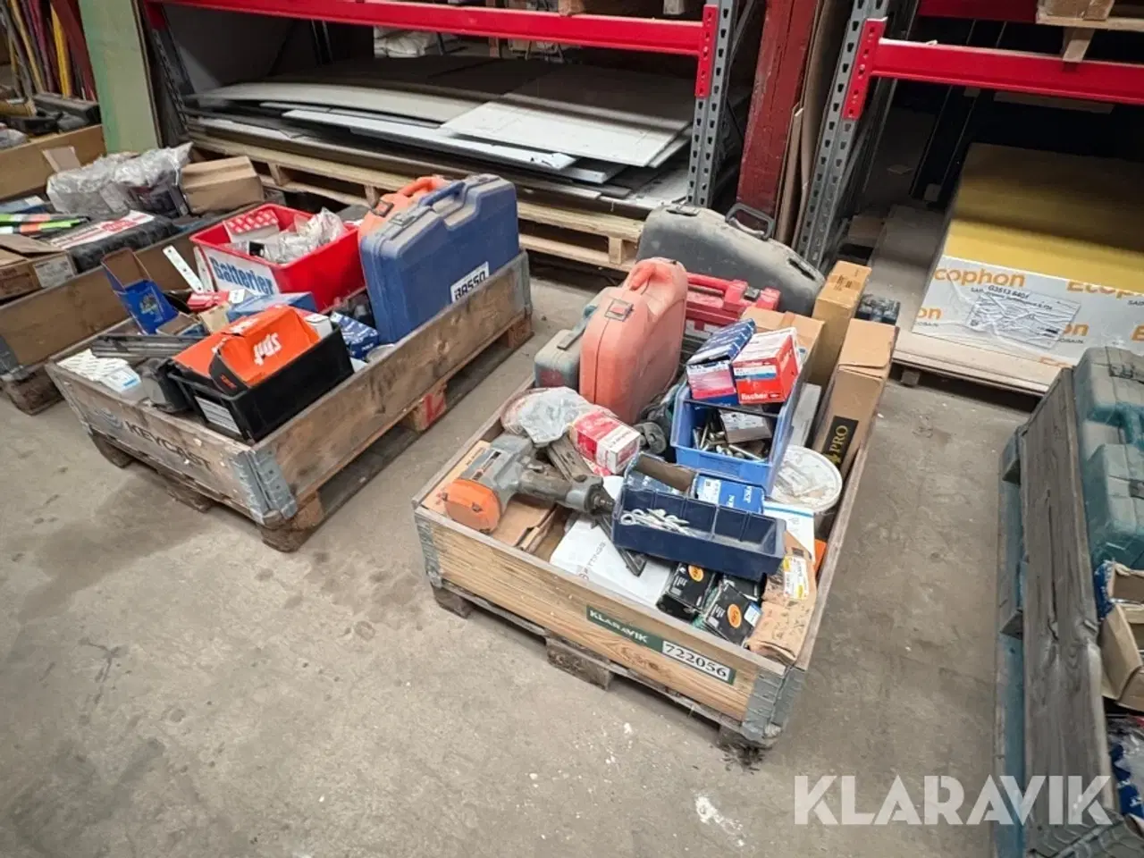 Billede 1 - Blandet værktøj, redskaber og tilbehør 2 paller