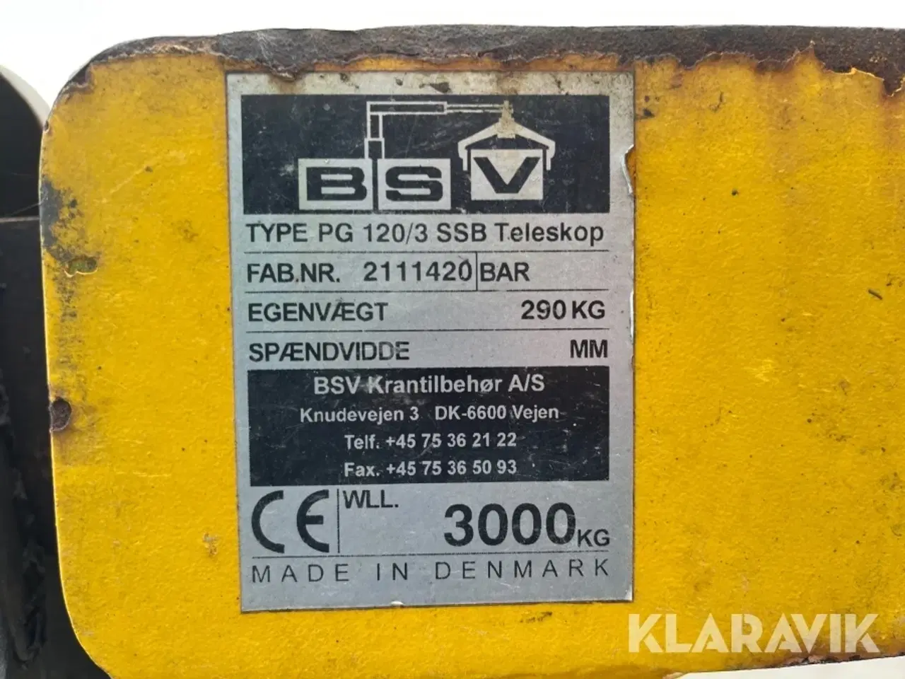 Billede 10 - Pallegaffel BSV PG 120/3 SSB Teleskop