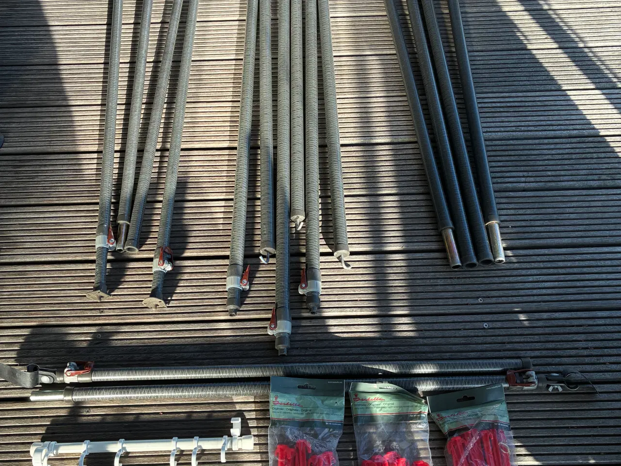 Billede 1 - Carbon stænger til fortelt G18, 250 cm