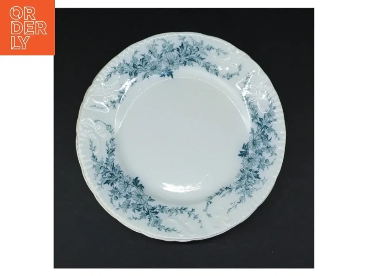 Billede 3 - Blå og hvid porcelænstallerkener (str. Ø. 22,5 cm)