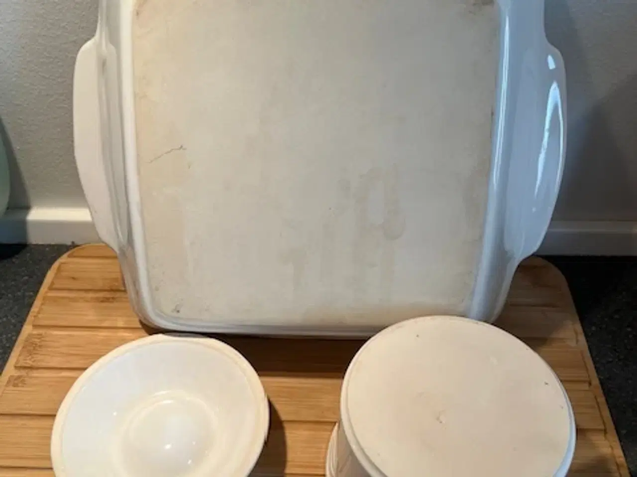 Billede 4 - Vintage ovnfast fad+lågkrukke "Provincial Bouquet"