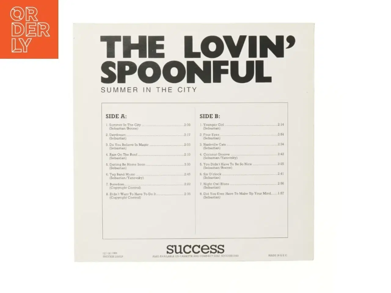 Billede 3 - The Lovin' Spoonful LP fra Success