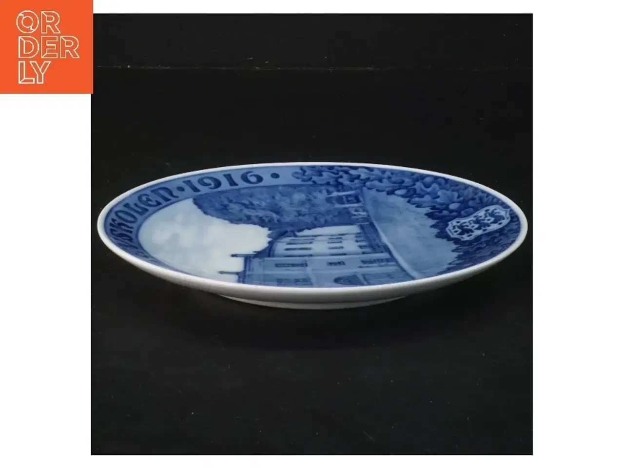 Billede 2 - Dekorativt porcelænsplak fra Royal Copenhagen (str. Ø 18 cm)