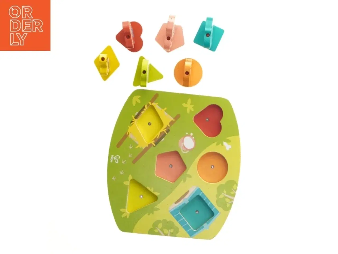 Billede 7 - Træpuslespil med lyd til børn fra Hape (str. 22x20,5 cm)