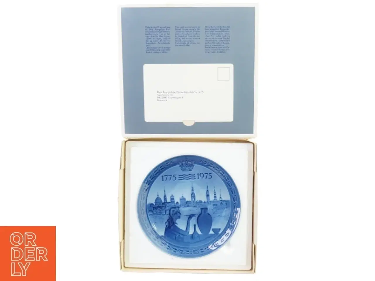 Billede 1 - Jubilæums platte 1775-1975 fra Den Kongelige Porcelænsfabrik Aps (str. 18 cm)