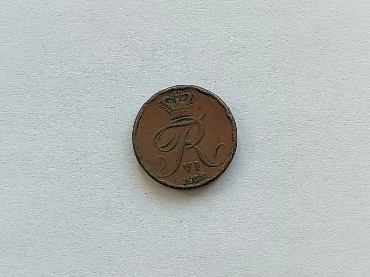 Billede 2 - 1/2 Rigsbankskilling 1838