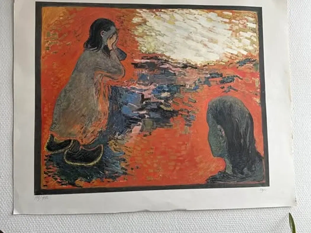 Billede 1 - Litografi Kay Christensen “Miriam” 