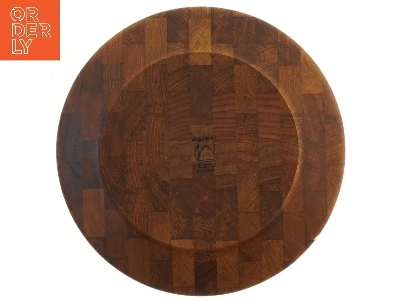 Billede 2 - Sæt af 6 teaktræ tallerkener fra digsmed (str. Ø 28 cm)