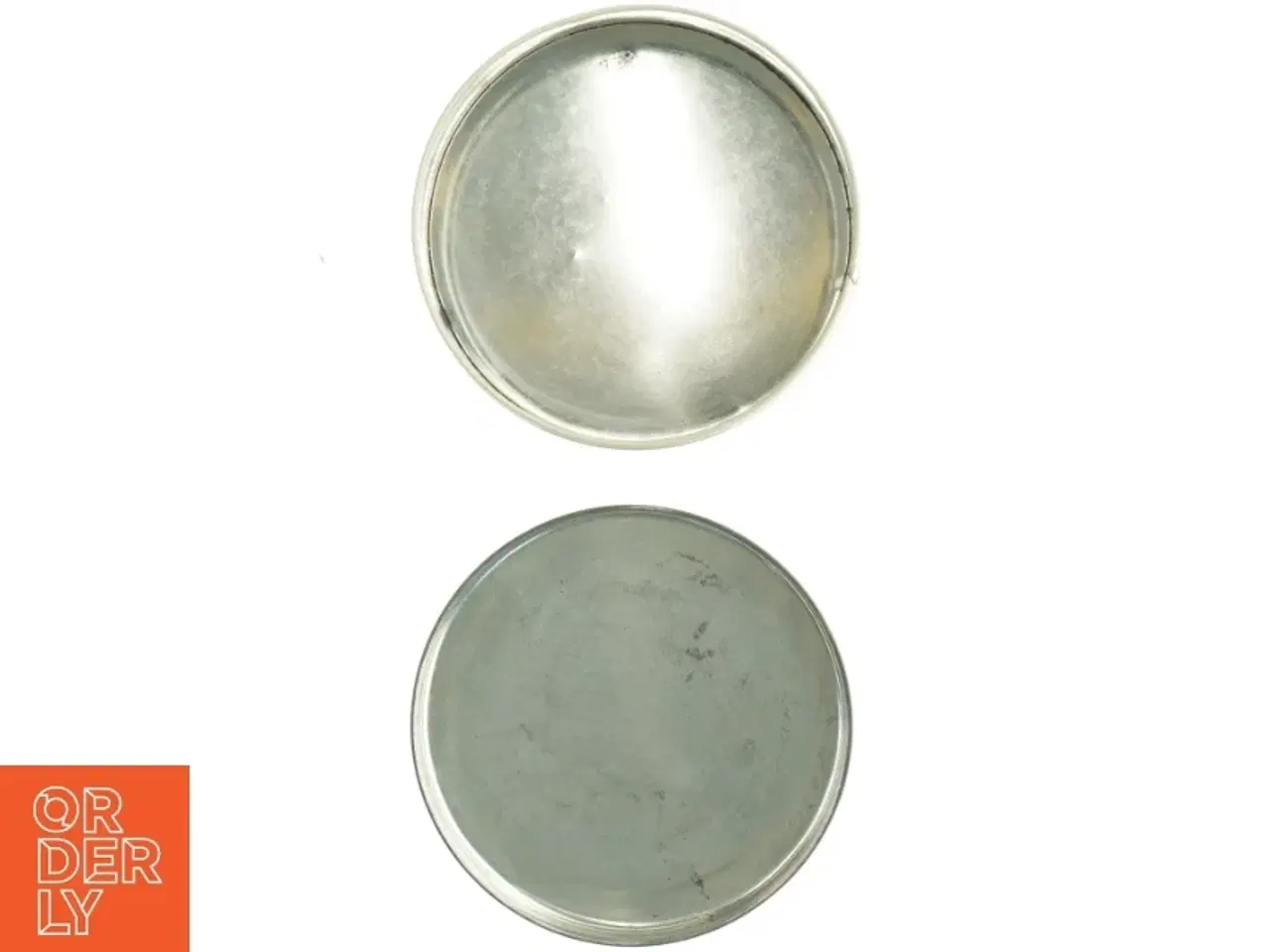 Billede 3 - Metal kagedåse med heste, kane i vintermotiv (str. Diameter, 22 cm h 8 cm)