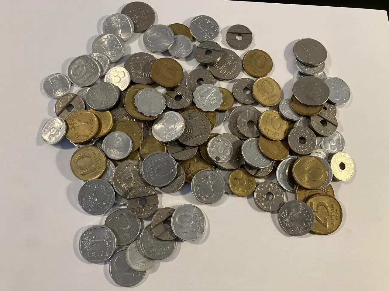 Billede 1 - 107 stk Israel mønter