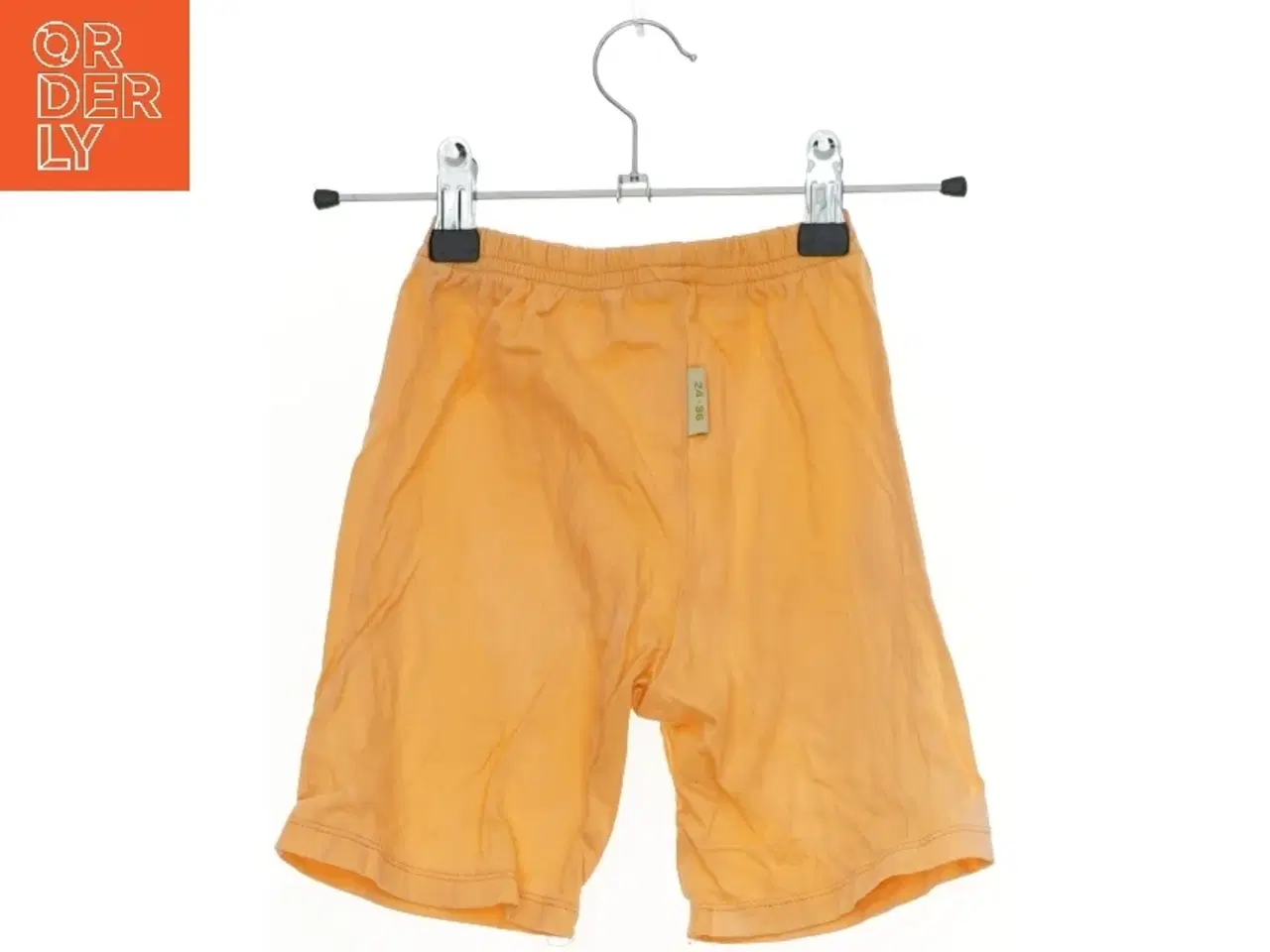 Billede 2 - Kort orange shorts med tigertryk fra Piteku (str.  24-36 )