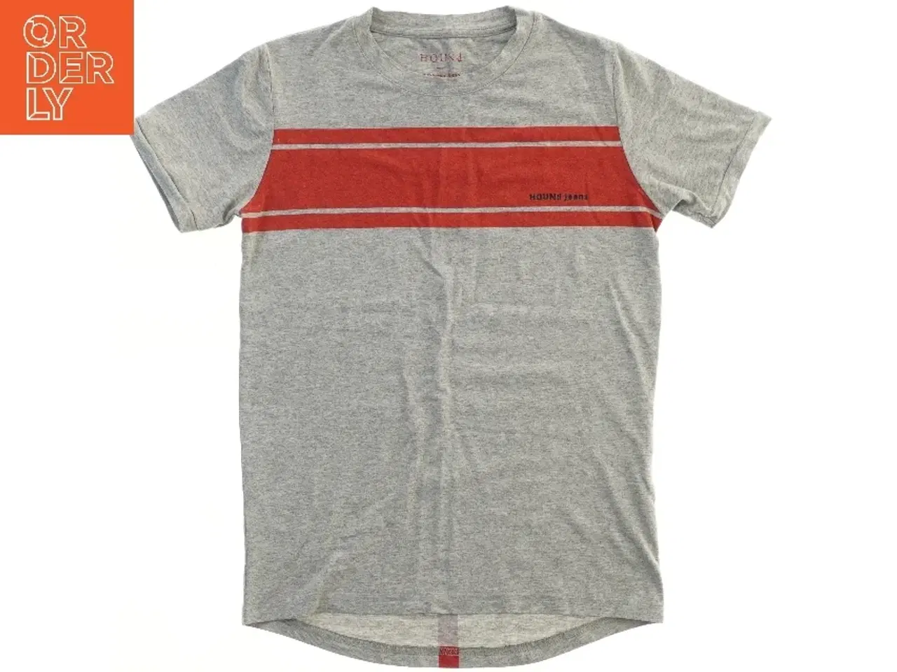 Billede 2 - T-shirt med røde striber fra Hound (str. 158)