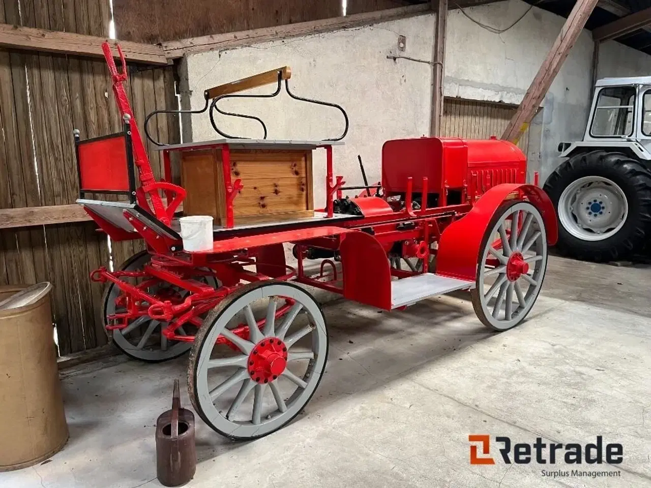 Billede 1 - - - - Brandbil Oldtimer Hestevognsbrandsprøjte Brandhestevogn/Sprøjte Hestevognssprøjte