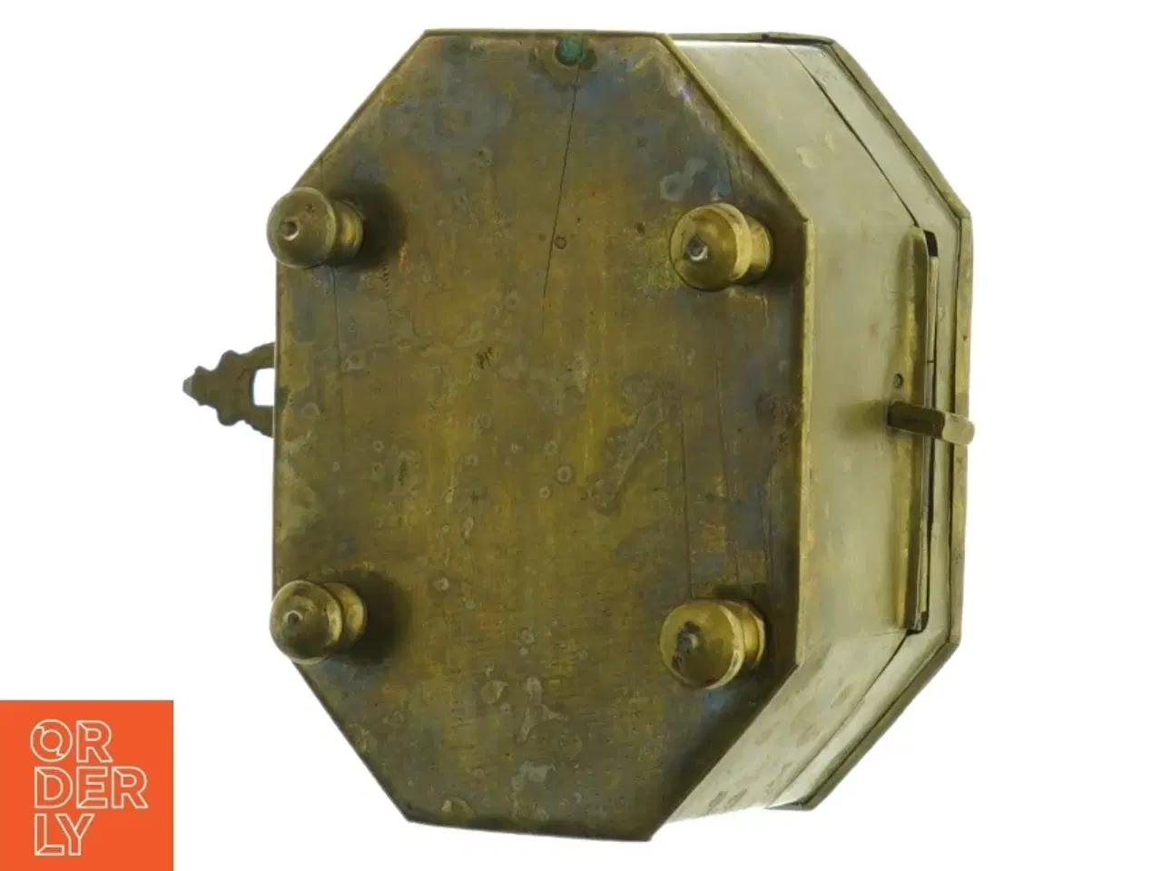 Billede 6 - Antik messing teboks (str. 12 x 9 cm)