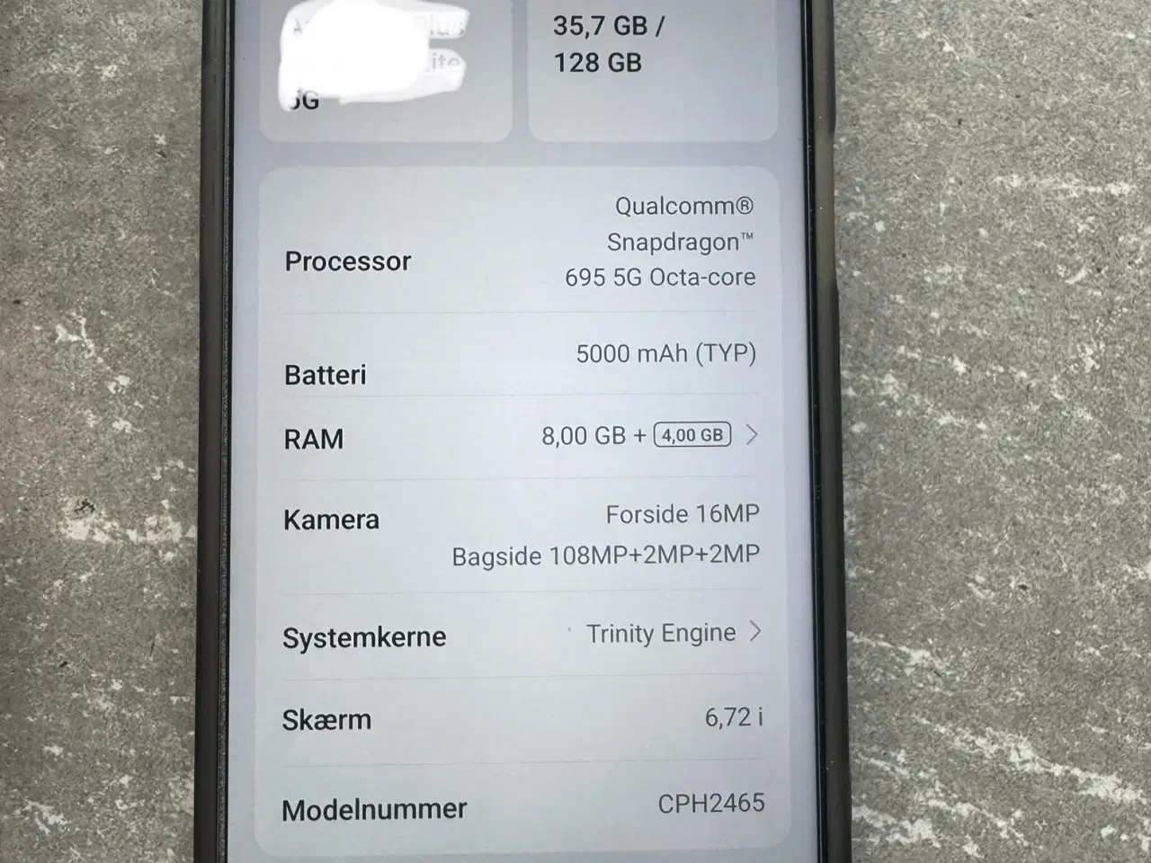 Billede 5 - Super velholdt Oneplus ce3 lite 5g 