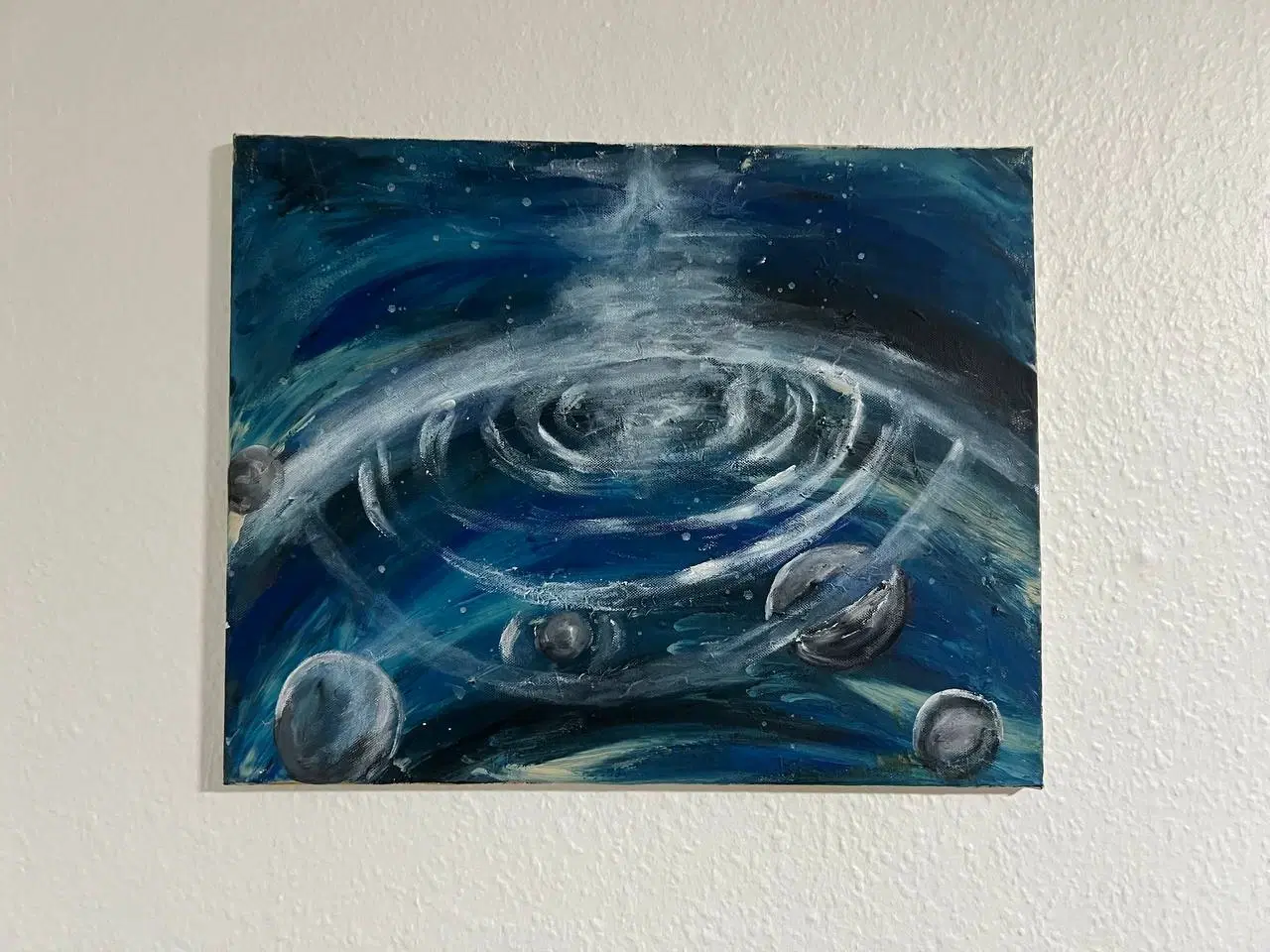 Billede 1 - “Universets puls – lille original akrylmaleri